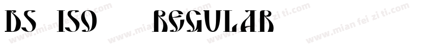 DS ISO 1 Regular字体转换